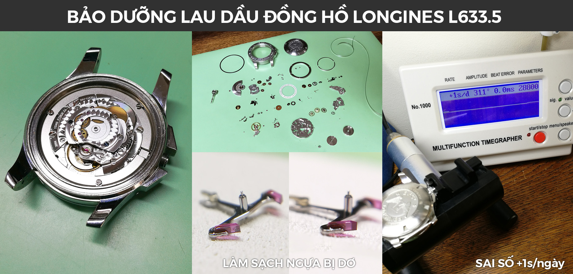 Bao duong lau dong ho Longines ETA 2824 2