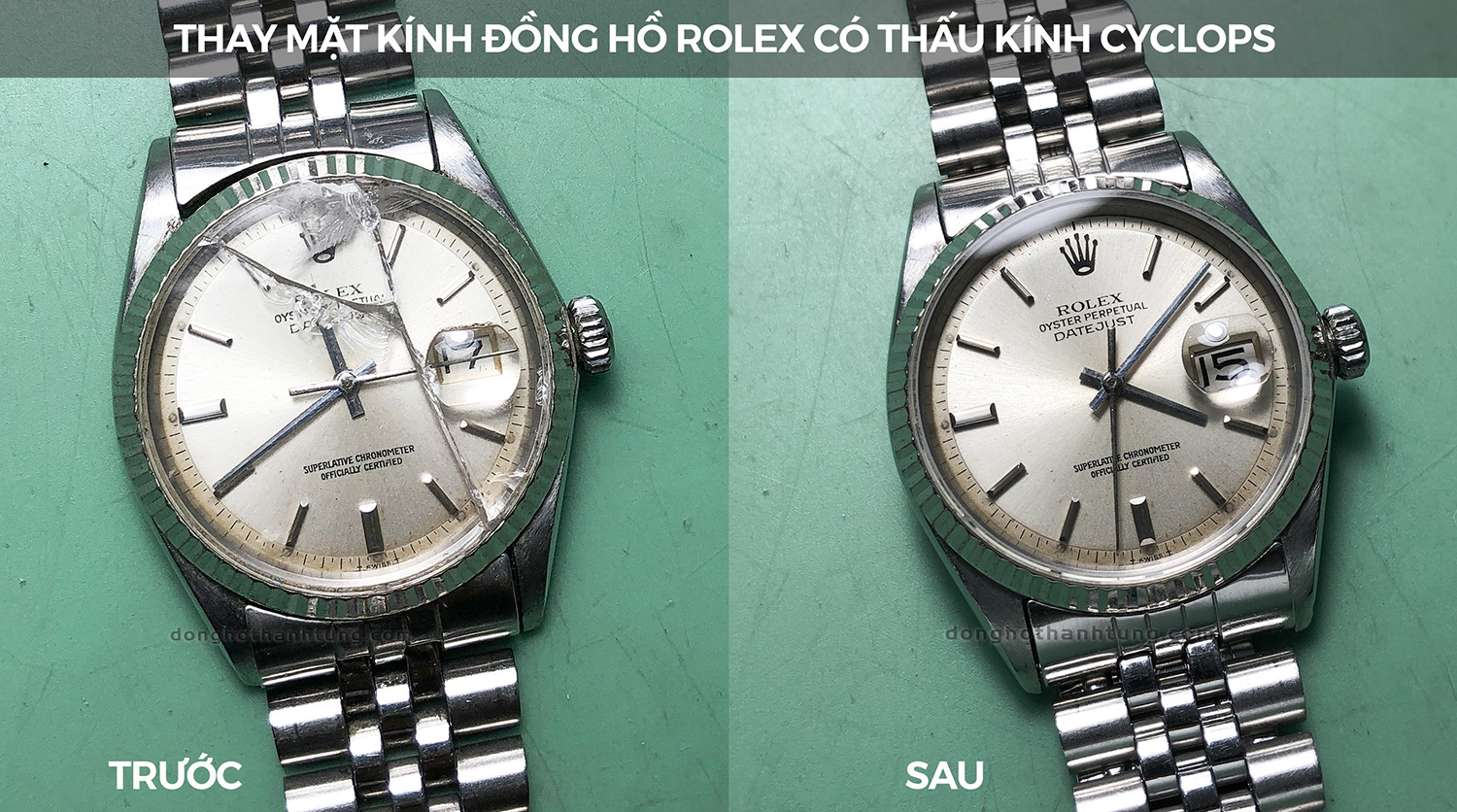 Thay mat kinh dong ho Rolex 2